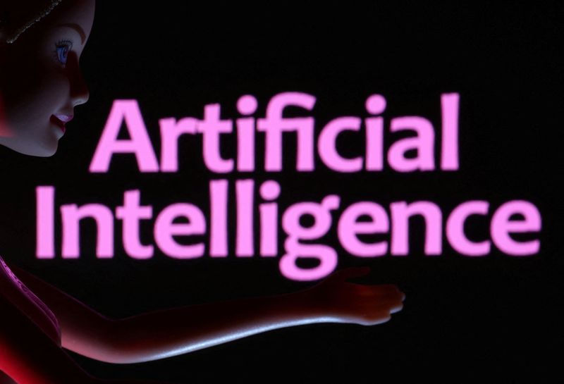 © Reuters. Artificial Intelligence words are seen in this illustration taken March 31, 2023. REUTERS/Dado Ruvic/Illustration