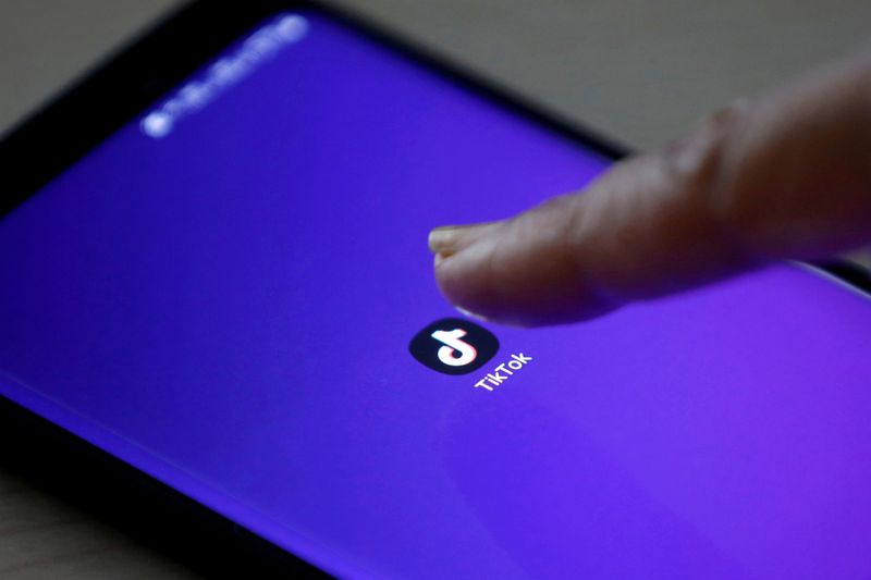&copy; Reuters. FILE PHOTO: The TikTok app's logo seen on a mobile phone screen in this picture illustration taken February 21, 2019. REUTERS/Danish Siddiqui/Illustration/File Photo