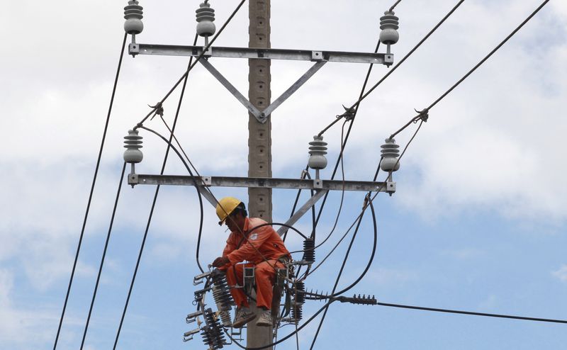 &copy; Reuters. FILE PHOTO: A worker fixes electricity grid in Vietnam's southern Mekong delta city of Can Tho, August 23, 2015. REUTERS/Kham