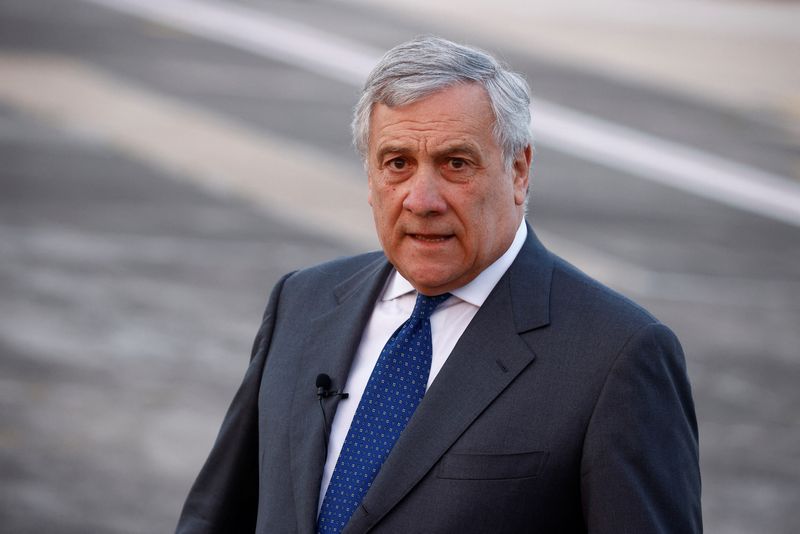 &copy; Reuters. Le ministre italien des Affaires étrangères, Antonio Tajani. /Photo prise le 24 avril 2023/REUTERS/Guglielmo Mangiapane