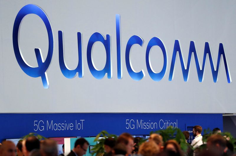 © Reuters. Logotipo da Qualcomm, em Barcelona
27/02/2018
REUTERS/Yves Herman