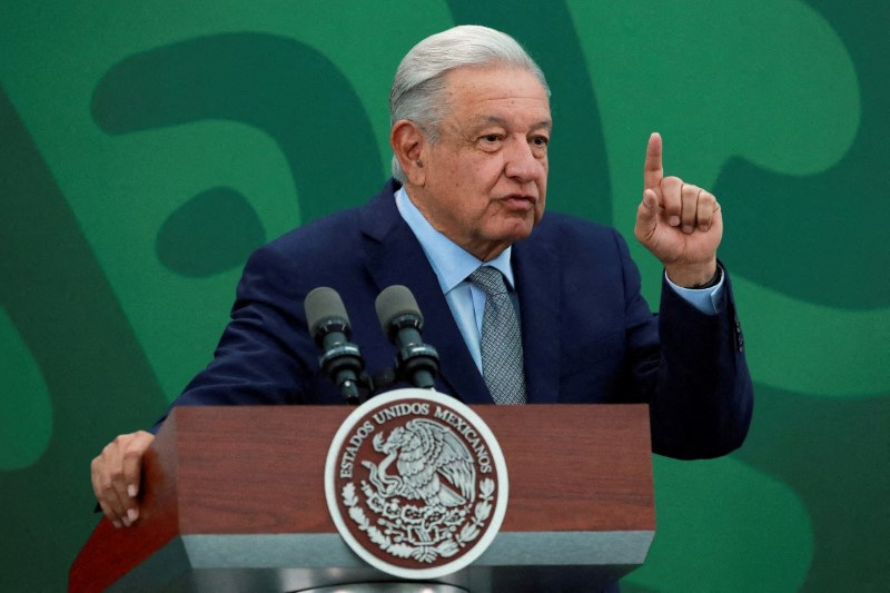 &copy; Reuters. O presidente do México, Andrés Manuel Lopez Obrador, dá entrevista na Cidade do México
09/03/2023
REUTERS/Henry Romero