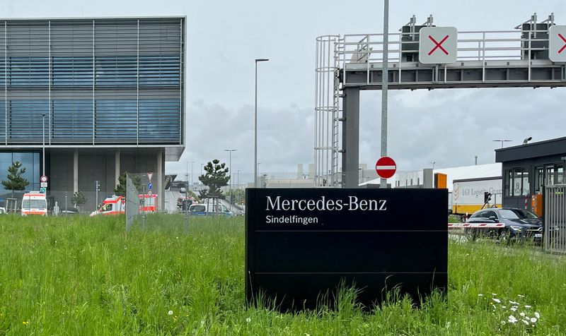 &copy; Reuters. Fábrica da Mercedes em Sindelfingen após tiroteio
11/05/2023
REUTERS/Tilman Blasshofer
