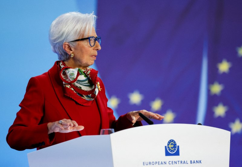 &copy; Reuters. FOTO DE ARCHIVO: La presidenta del Banco Central Europeo (BCE), Christine Lagarde, habla durante una rueda de prensa tras la reunión de política monetaria del BCE en Fráncfort, Alemania, el 16 de marzo de 2023. REUTERS/Heiko Becker