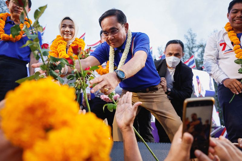 Embattled Thai PM Prayuth fights to stay on in vote on Sunday