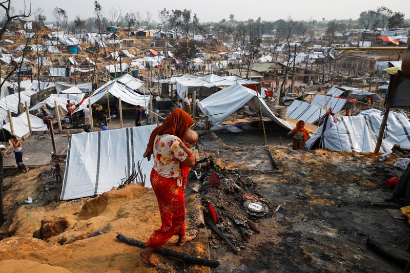 &copy; Reuters. Campos de refugiados em Cox's Bazar, Bangladesh
24/03/2021
REUTERS/Mohammad Ponir Hossain