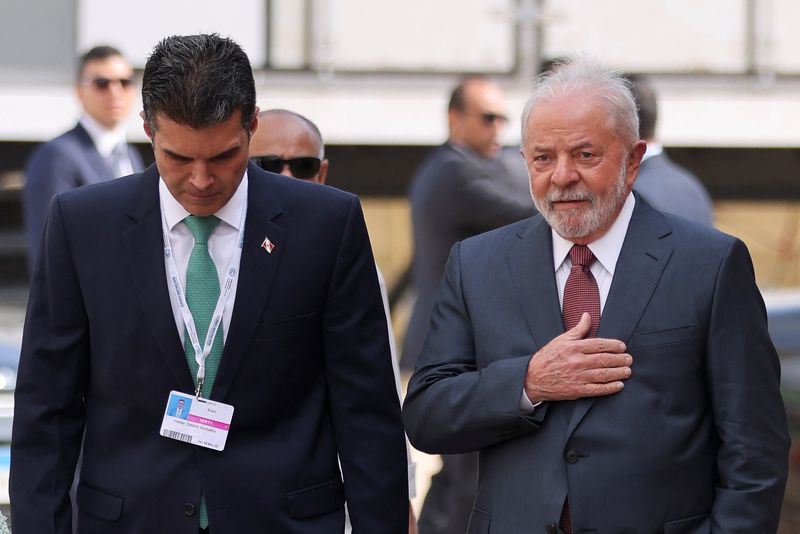 &copy; Reuters. Governador do Pará, Helder Barbalho, e presidente Luiz Inácio Lula da Silva durante a COP27, em Sharm el-Sheikh, Egito
16/11/2022
REUTERS/Mohamed Abd El Ghany