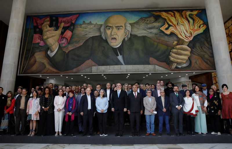 &copy; Reuters. Negociações de paz entre o governo da Colômboa e o grupo guerrilheiro ELN na Cidade do México
13/02/2023 REUTERS/Raquel Cunha