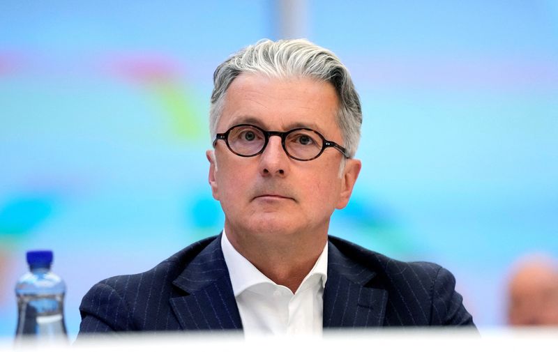 &copy; Reuters. Rupert Stadler, former CEO of German car manufacturer Audi, sits in a regional court room in Munich, Germany, May 16, 2023. Stadler plans to plead guilty in connection with the 'Dieselgate' emissions cheating scandal. Matthias Schrader/Pool via REUTERS