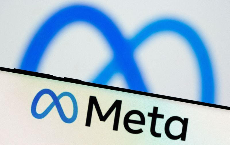 &copy; Reuters. FILE PHOTO: Meta Platforms Inc's logo is seen on a smartphone in this illustration picture taken October 28, 2021. REUTERS/Dado Ruvic/Illustration