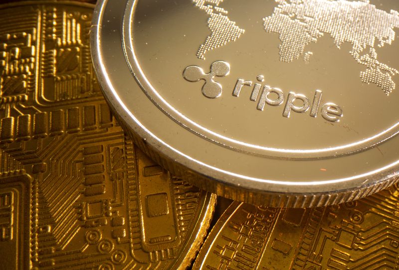 © Reuters. FILE PHOTO: A representation of cryptocurrency Ripple is seen in this illustration taken August 6, 2021. REUTERS/Dado Ruvic/Illustration