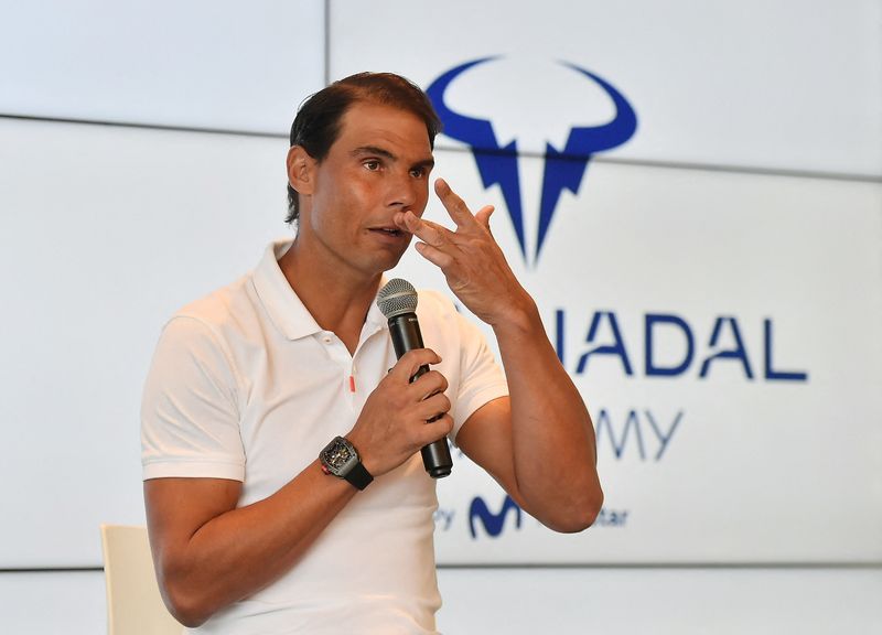 &copy; Reuters. May 18, 2023 
Foto del jueves del tenista español Rafael Nadal en rueda de prensa 
REUTERS/Miquel Borras