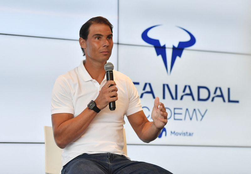 &copy; Reuters. Rafael Nadal concede entrevista coletiva em Mallorca
18/05/2023
REUTERS/Miquel Borras