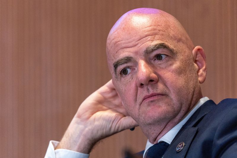 &copy; Reuters. Presidente da Fifa, Gianni Infantino, em Genebra
21/05/2023 REUTERS/Denis Balibouse