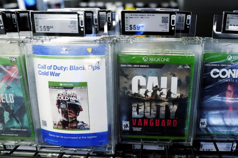 &copy; Reuters. Jogos da Activision "Call of Duty" são retratados loja em Nova York
18/02/2022
REUTERS/Carlo Allegri