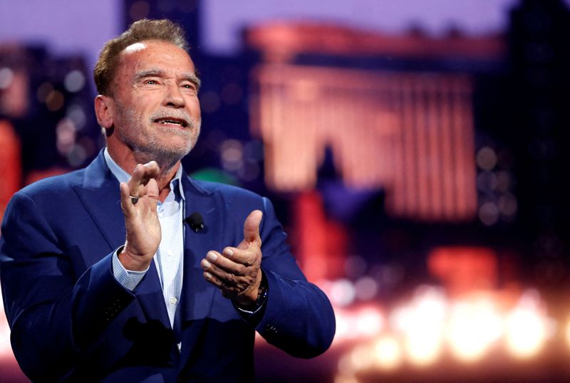 &copy; Reuters. Arnold Schwarzenegger durante evento da BMW, em Las Vegas, EUA
04/01/2023
REUTERS/Steve Marcus