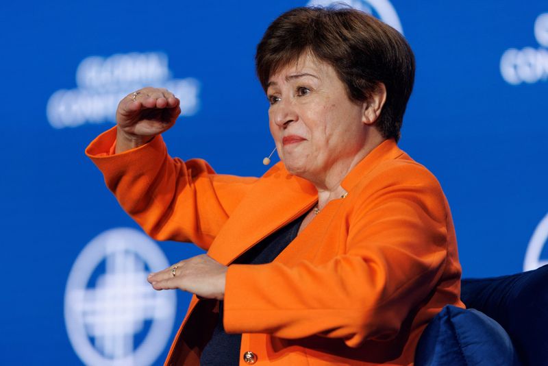 &copy; Reuters. Kristalina Georgieva, diretora-gerente do Fundo Monetário Internacional 
01/05/2023
REUTERS/Mike Blake