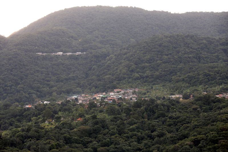 &copy; Reuters. Vista aérea de casas em meio à Mata Atlântica nos arredores de Cubatão, SP
08/06/2017
REUTERS/Paulo Whitaker