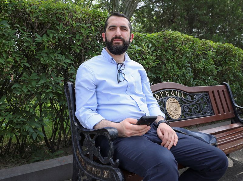 © Reuters. Varuzhan Geghamyan, Armenian academic, is seen in Yerevan, Armenia, May 23, 2023. Hayk Baghdasaryan/Photolure via REUTERS 