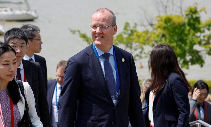 &copy; Reuters. Klaas Knot, membre du conseil des gouverneurs de la Banque centrale européenne, lors de la réunion des ministres des Finances et des gouverneurs des banques centrales du G7 à Niigata, au Japon. /Photo prise le 12 mai 2023/REUTERS/Issei Kato

