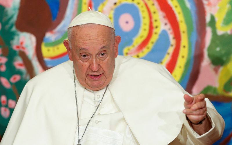 &copy; Reuters. Papa Francisco participa de evento no Vaticano
25/05/2023 REUTERS/Remo Casilli