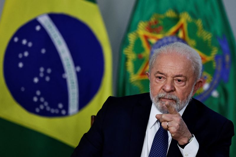 &copy; Reuters. Foto del jueves del Presidente de Brasil Luiz Inacio Lula da Silva en un evento en el Palacio de Planalto, en Brasilia
May 25, 2023. REUTERS/Ueslei Marcelino