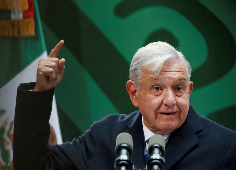 &copy; Reuters. Presidente do México, Andres Manuel Lopez Obrador
20/01/2023
REUTERS/Henry Romero