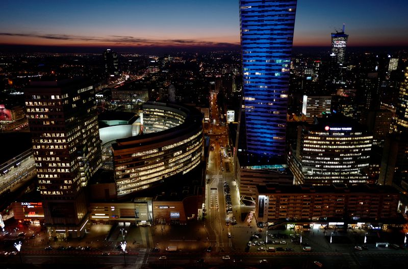 &copy; Reuters. FILE PHOTO: A general view of Warsaw city is seen from the Palace of Culture and Science in Warsaw, Poland January 8, 2018. REUTERS/Kacper Pempel