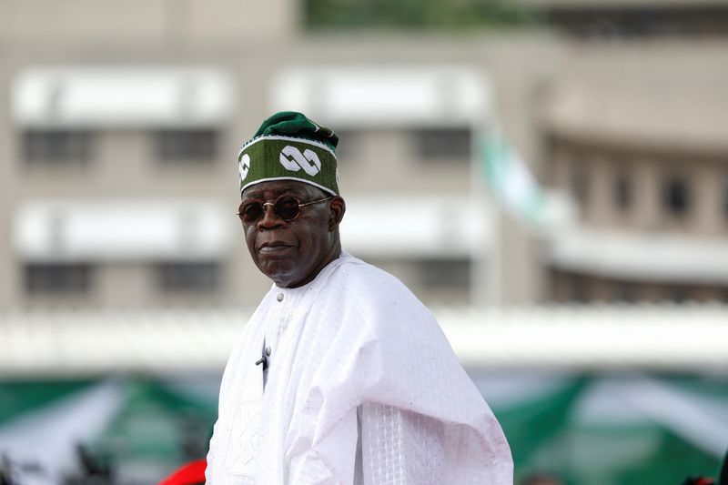 &copy; Reuters. Photo du nouveau président du Nigeria, Bola Tinubu. /Photo prise le 29 mai 2023 à Abuja, Nigeria/REUTERS/Temilade Adelaja