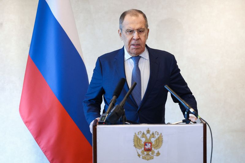 &copy; Reuters. Ministro das Relações Exteriores da Rússia, Sergei Lavrov, em Nairóbi, durante visita ao Quênia
29/05/2023 Ministério das Relações Exteriores da Rússia/Divulgação via REUTERS