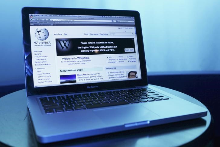 &copy; Reuters. 　５月２９日、ウィキメディア財団は、運営するオンライン百科事典ウィキペディアの情報を遮断したとして、ロシアの検事総長と通信監督当局ロスコムナゾールを提訴した。写真はウィキ