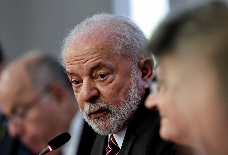 &copy; Reuters. Presidente Lula durante encontro com o presidente da Venezuela, Nicolás Maduro, em Brasília
29/05/2023
REUTERS/Ueslei Marcelino