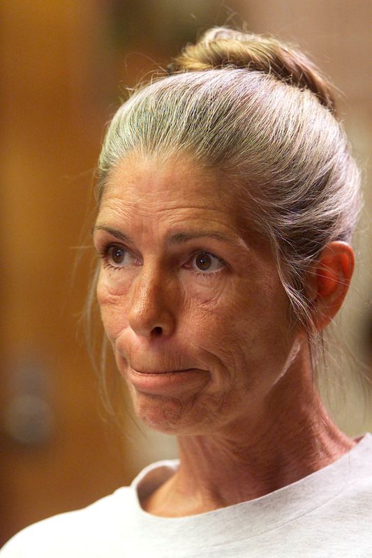 &copy; Reuters. FILE PHOTO: Leslie Van Houten reacts after she was denied parole in Corona, California, June 28, 2002. REUTERS/Damian Dovarganes/POOL