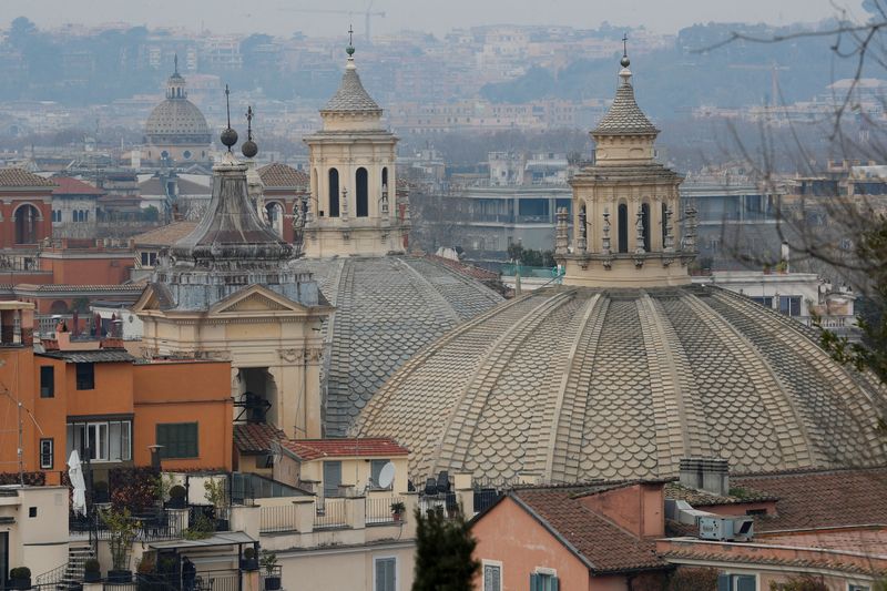 &copy; Reuters. FILE PHOTO: General view of Rome, Italy, February 16, 2023. REUTERS/Remo Casilli/File Photo