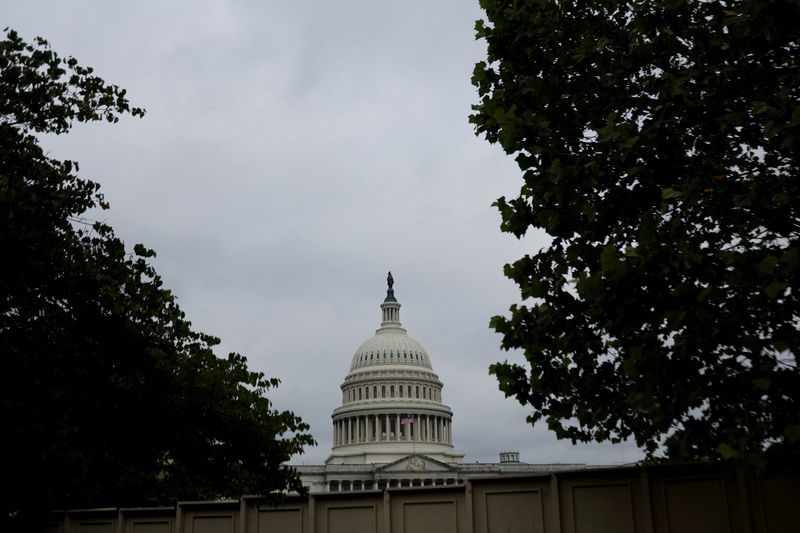 &copy; Reuters. A general view of the U.S. Capitol in the midst of an ongoing legislative effort to raise the United States' debt ceiling and avoid a catastrophic default, in Washington, U.S. May 30, 2023.  REUTERS/Jonathan Ernst