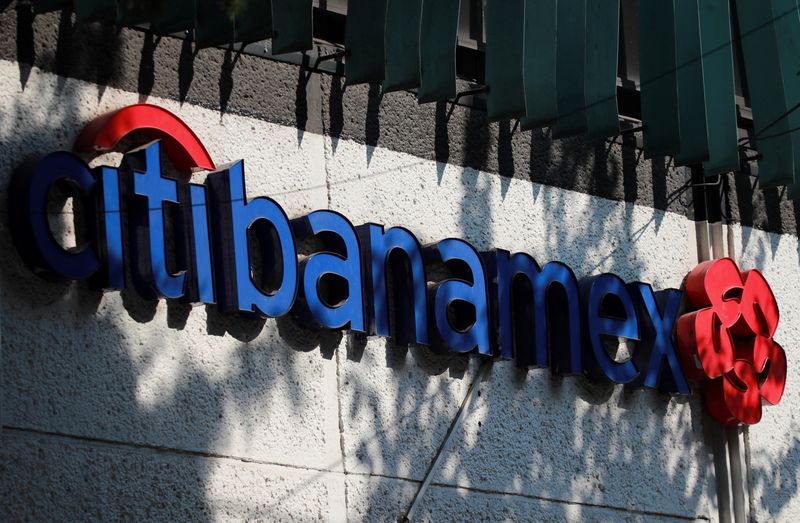 &copy; Reuters. FILE PHOTO: The logo of Citibanamex bank in front of a branch is pictured in Mexico City, Mexico January 19, 2023. REUTERS/Henry Romero