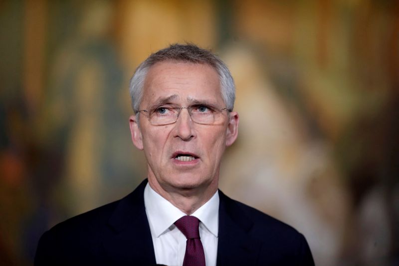 &copy; Reuters. FILE PHOTO: NATO Secretary General Jens Stoltenberg arrives at Oslo City Hall during NATO's informal meeting of foreign ministers in Oslo, Norway June 1, 2023. Hanna Johre/NTB/via REUTERS   