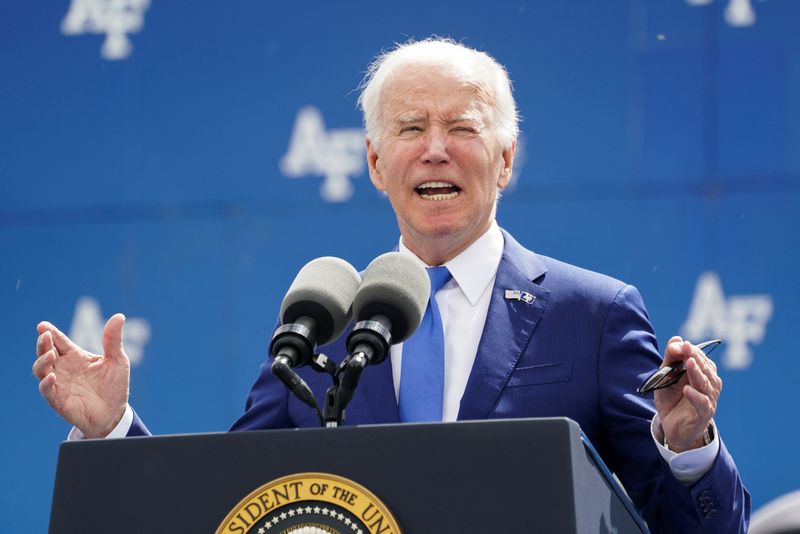 Biden trips and falls during graduation ceremony, recovers quickly