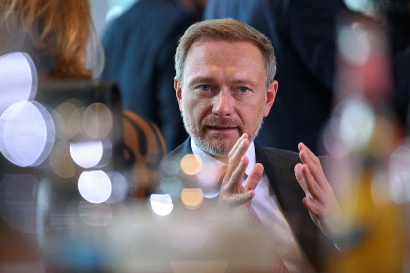 &copy; Reuters. FILE PHOTO: Finance Minister Christian Lindner attends the weekly cabinet meeting at the Chancellery in Berlin, Germany May 24, 2023. REUTERS/Annegret Hilse