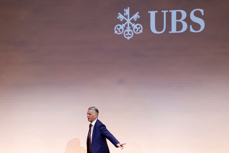 &copy; Reuters. FILE PHOTO: Sergio Ermotti, newly rehired CEO of UBS Group AG attends a news conference in Zurich, Switzerland March 29, 2023. REUTERS/Stefan Wermuth