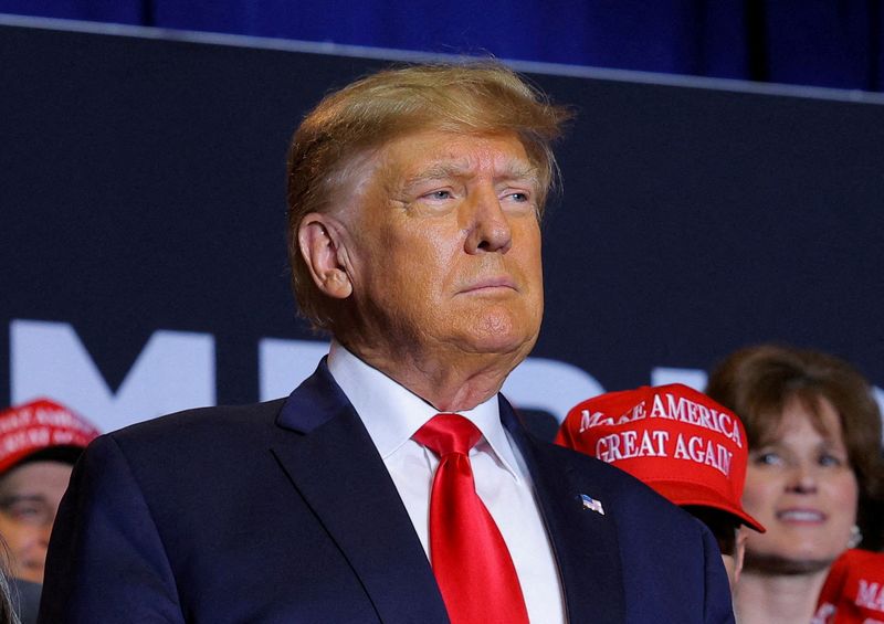 &copy; Reuters. Foto de archivo del expresidente de EEUU Donald Trump en un evento de campaña en Manchester, New Hampshire
April 27, 2023. REUTERS/Brian Snyder