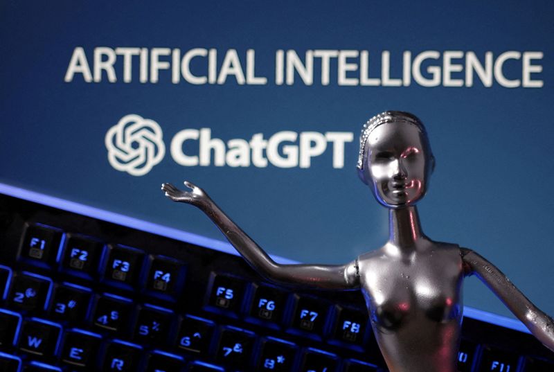 &copy; Reuters. FOTO DE ARCHIVO: El logotipo de ChatGPT y el texto Artifical Intelligence en esta ilustración tomada, el 4 de mayo de 2023. REUTERS/Dado Ruvic/Ilustración
