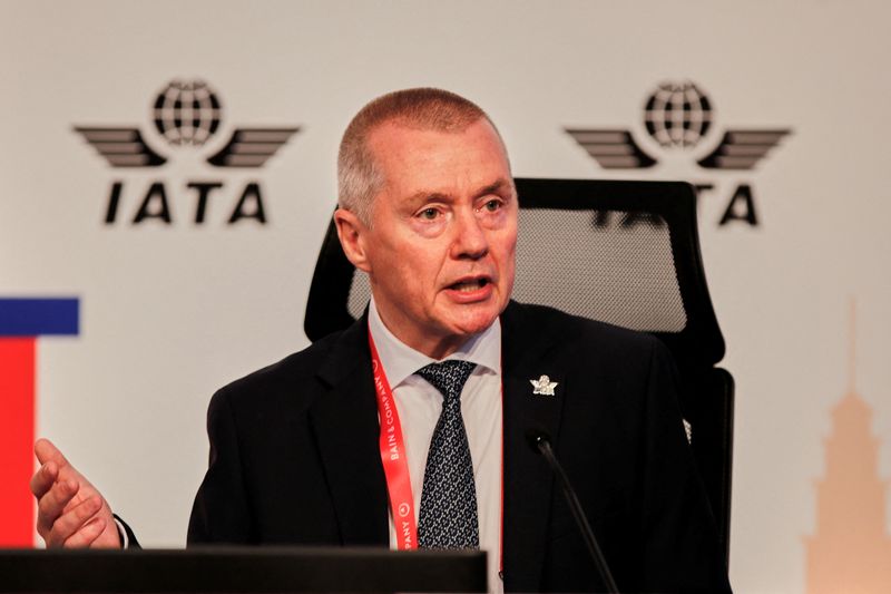 &copy; Reuters. Willie Walsh, Director General of the International Air Transport Association (IATA), speaks during IATA annual meeting in Istanbul, Turkey June 5, 2023. REUTERS/Dilara Senkaya
