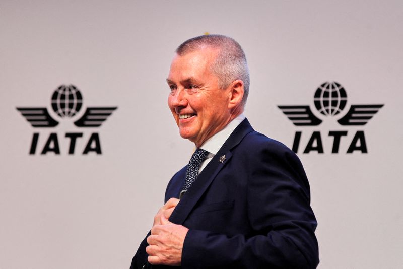 © Reuters. FILE PHOTO: Willie Walsh, Director General of the International Air Transport Association (IATA), attends IATA annual meeting in Istanbul, Turkey June 5, 2023. REUTERS/Dilara Senkaya
