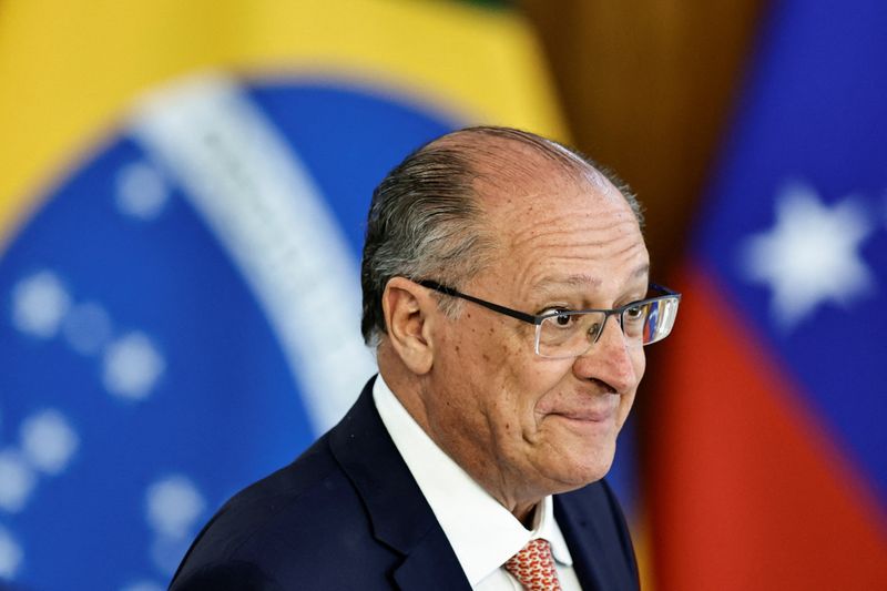 &copy; Reuters. O vice-presidente do Brasil, Geraldo Alckmin, após reunião antes de uma cúpula com presidentes da América do Sul
29/05/2023
REUTERS/Ueslei Marcelino