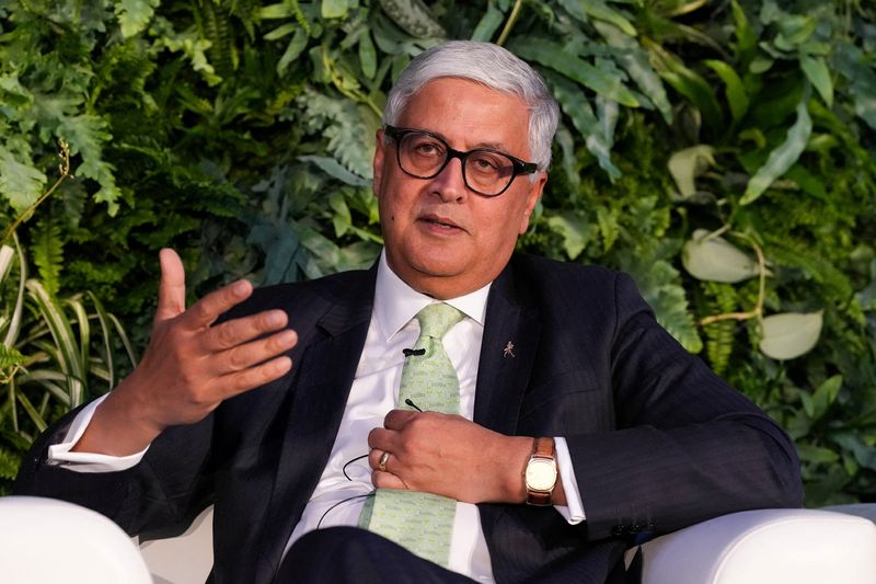 &copy; Reuters. FILE PHOTO: Ivan Menezes, CEO of Diageo, speaks to guests during the annual Reuters IMPACT summit in London, Britain October 3, 2022. REUTERS/Maja Smiejkowska/File Photo