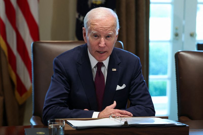 &copy; Reuters. U.S. President Joe Biden holds a cabinet meeting in the Cabinet Room of the White House in Washington, U.S., June 6, 2023. REUTERS/Evelyn Hockstein