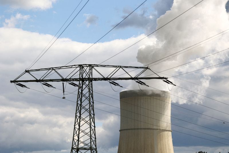 &copy; Reuters. FILE PHOTO: A general view of a cooling tower at the Schwarze Pumpe power station, in Spremberg, Germany, September 2, 2022. REUTERS/Christian Mang/