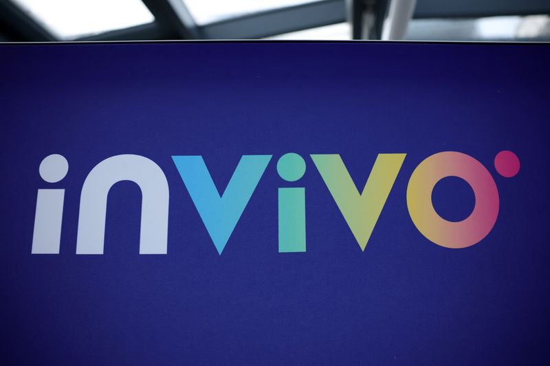 &copy; Reuters. Logo d'InVivo à son siège social à Paris. /Photo prise le 9 décembre 2021/REUTERS/Sarah Meyssonnier