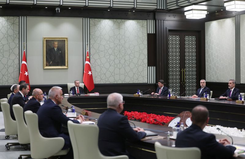 &copy; Reuters. Le président turc Tayyip Erdogan préside une réunion du cabinet à Ankara, en Turquie. /Photo prise le 6 juin 2023/REUTERS/Bureau de presse présidentiel